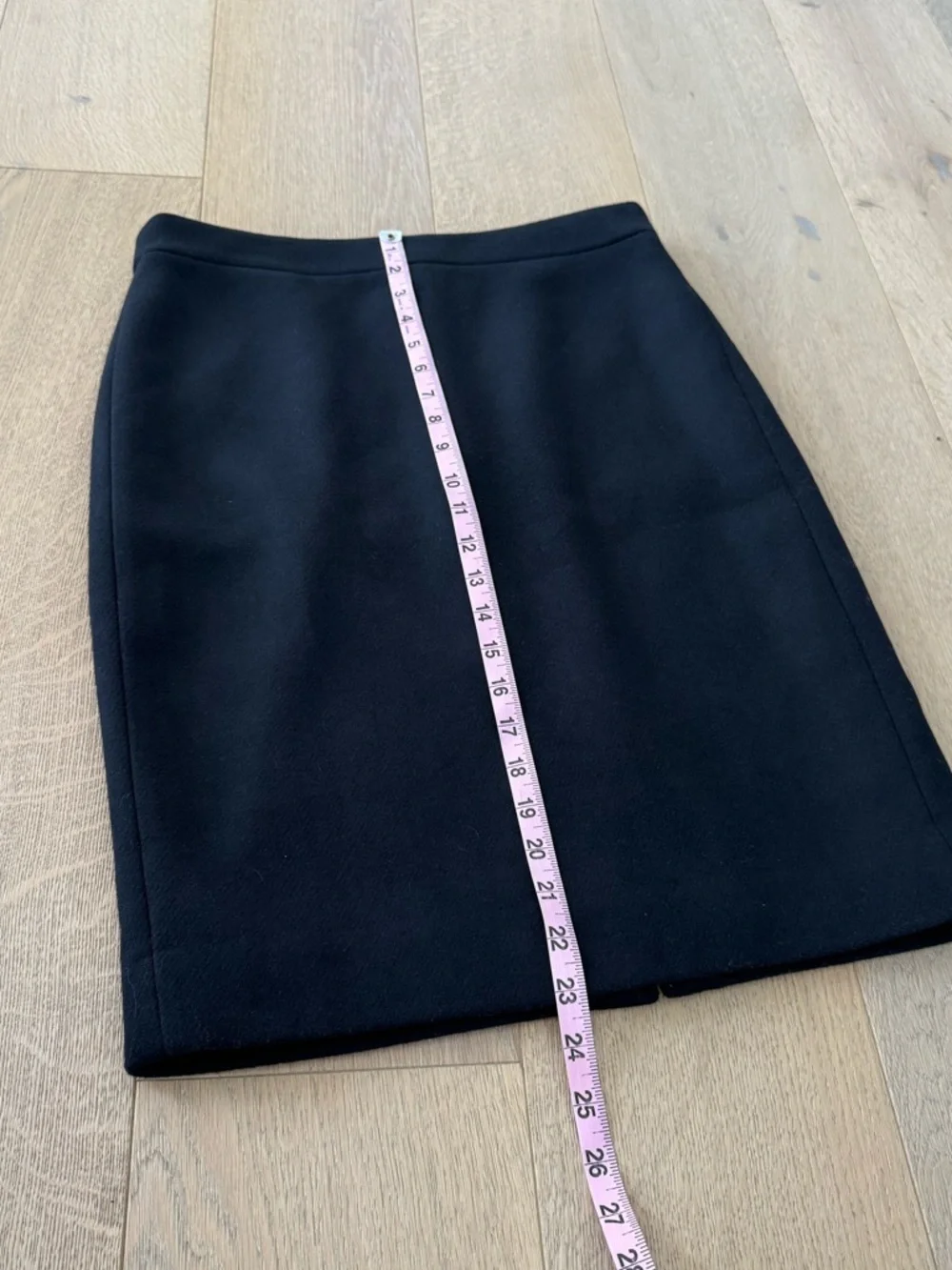 J. Crew Pencil Skirt Black Wool Knee Length Formal Corpcore Career Size 6